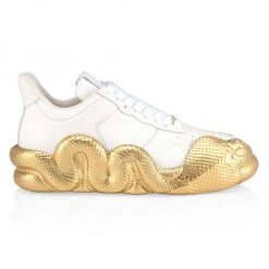 Giuseppe Zanotti Cobra Sole Lace-Up Sneakers For Men Black Gold -Rosantica And Giuseppe Zanotti shop unnamed file 550