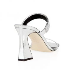 Giuseppe Zanotti Vanilla 85 Metallic Leather Mules Silver -Rosantica And Giuseppe Zanotti shop unnamed file 559