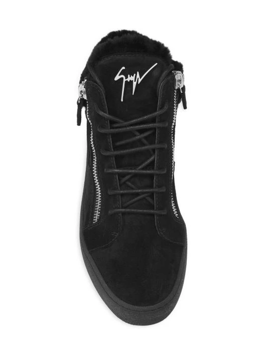Giuseppe Zanotti Maylondon Shearling High-Top Sneakers For Men 5 Giuseppe Zanotti Maylondon Shearling High-Top Sneakers For Men - Image 5