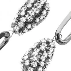 Rosantica Vincolo Silvertone & Crystal Drop Earrings -Rosantica And Giuseppe Zanotti shop unnamed file 57