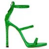 Giuseppe Zanotti South 115 Glitter Strappy Sandals Kiwi