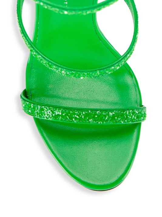 Giuseppe Zanotti South 115 Glitter Strappy Sandals Kiwi 4 Giuseppe Zanotti South 115 Glitter Strappy Sandals Kiwi - Image 4
