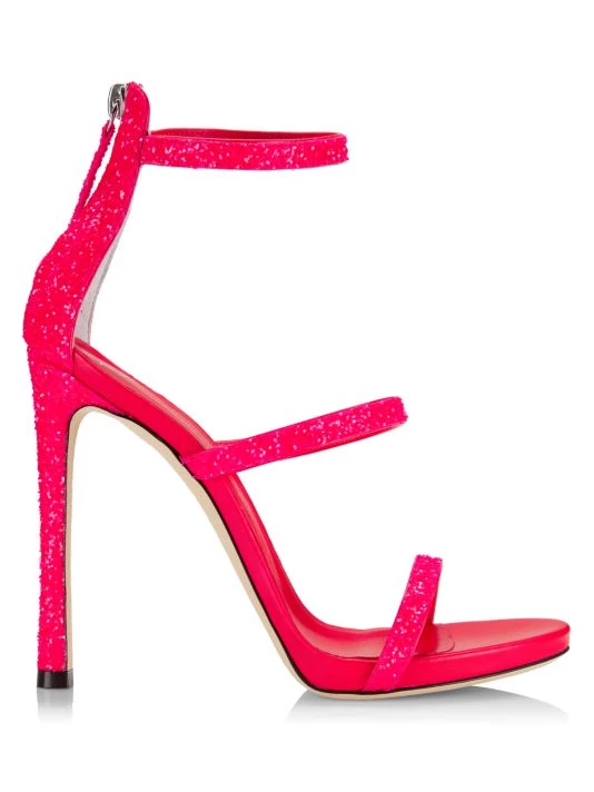 Giuseppe Zanotti South 115 Glitter Strappy Sandals Kiwi 7 Giuseppe Zanotti South 115 Glitter Strappy Sandals Kiwi - Image 7