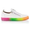 Giuseppe Zanotti May Rainbow-Sole Leather Sneakers For Men