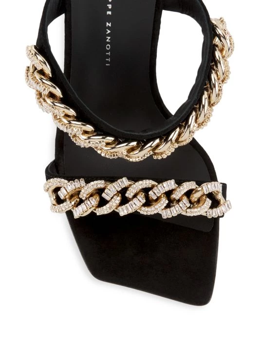 Giuseppe Zanotti Tutankamon Sculpted Wedge Suede Sandals 4 Giuseppe Zanotti Tutankamon Sculpted Wedge Suede Sandals - Image 4