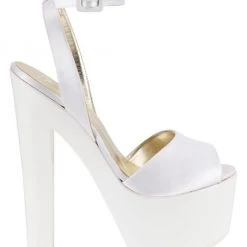 Giuseppe Zanotti Satin Peep-Toe Platform Sandals