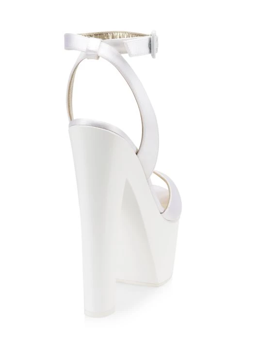 Giuseppe Zanotti Satin Peep-Toe Platform Sandals 3 Giuseppe Zanotti Satin Peep-Toe Platform Sandals - Image 3