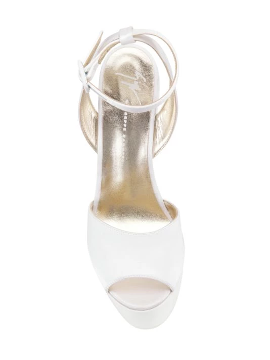 Giuseppe Zanotti Satin Peep-Toe Platform Sandals 5 Giuseppe Zanotti Satin Peep-Toe Platform Sandals - Image 5