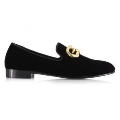 Giuseppe Zanotti Kevin Velvet Sacchetto Loafers For Men