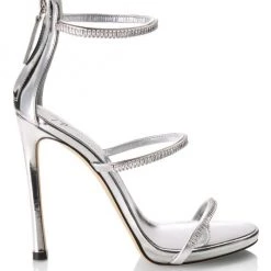 Giuseppe Zanotti South Leather & Crystal Stilettos