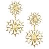 Rosantica Luminaria Goldtone & Crystal Medium Clip-On Drop Earrings