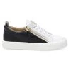 Giuseppe Zanotti Two-Tone Leather Low-Top Platform Sneakers For Men Fiamma