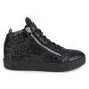 Giuseppe Zanotti Glitter High-Top Zip Sneakers For Men