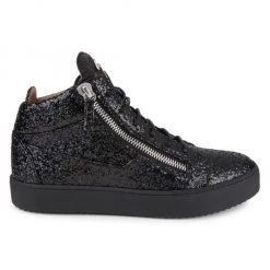 Giuseppe Zanotti Glitter High-Top Zip Sneakers For Men