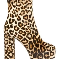 Giuseppe Zanotti New York 80 Cheetah Print Platform Booties