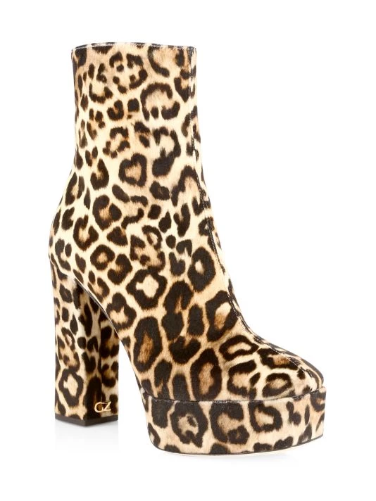 Giuseppe Zanotti New York 80 Cheetah Print Platform Booties 2 Giuseppe Zanotti New York 80 Cheetah Print Platform Booties - Image 2