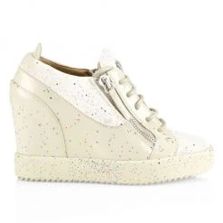 Giuseppe Zanotti Gommalamay Glitter Wedge Sneakers