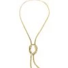 Rosantica Clara Goldtone & Crystal Lariat Necklace