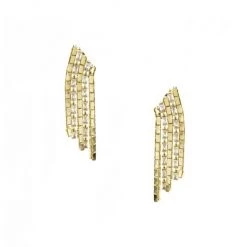 Rosantica Clara Goldtone & Crystal Fringe Earrings