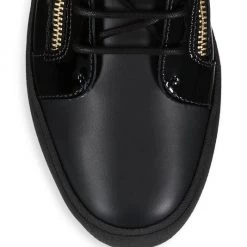 Giuseppe Zanotti Leather & Shearling-Lined Sneakers For Men -Rosantica And Giuseppe Zanotti shop unnamed file 783