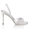Giuseppe Zanotti Crystal-Embellished Slingback Sandals Peach