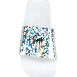 Giuseppe Zanotti Newburel Logo Holograph Pool Slides For Men -Rosantica And Giuseppe Zanotti shop unnamed file 809