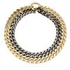 Rosantica Amy Two-Tone Double Curb-Chain Necklace