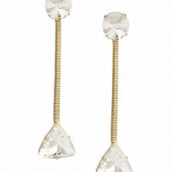 Rosantica Goldtone & Crystal Tubogas-Chain Drop Earrings