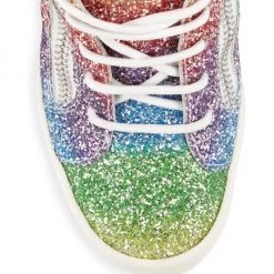 Giuseppe Zanotti Glitter Rainbow Wedge Sneakers -Rosantica And Giuseppe Zanotti shop unnamed file 838