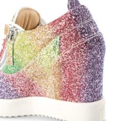 Giuseppe Zanotti Glitter Rainbow Wedge Sneakers -Rosantica And Giuseppe Zanotti shop unnamed file 840