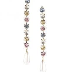 Rosantica Pastello Goldtone Faux Crystal Long Drop Earrings