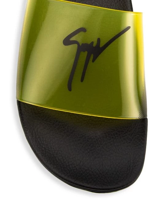 Giuseppe Zanotti Burlin Translucent Logo Slides For Men Lemon 4 Giuseppe Zanotti Burlin Translucent Logo Slides For Men Lemon - Image 4