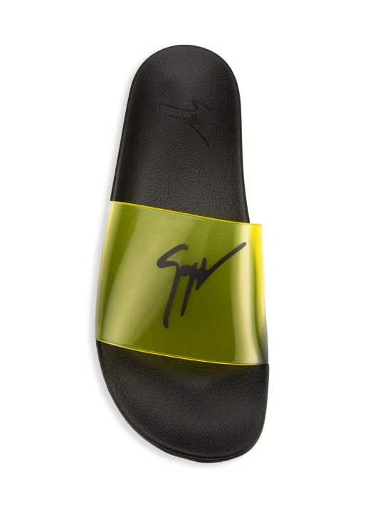 Giuseppe Zanotti Burlin Translucent Logo Slides For Men Lemon 5 Giuseppe Zanotti Burlin Translucent Logo Slides For Men Lemon - Image 5