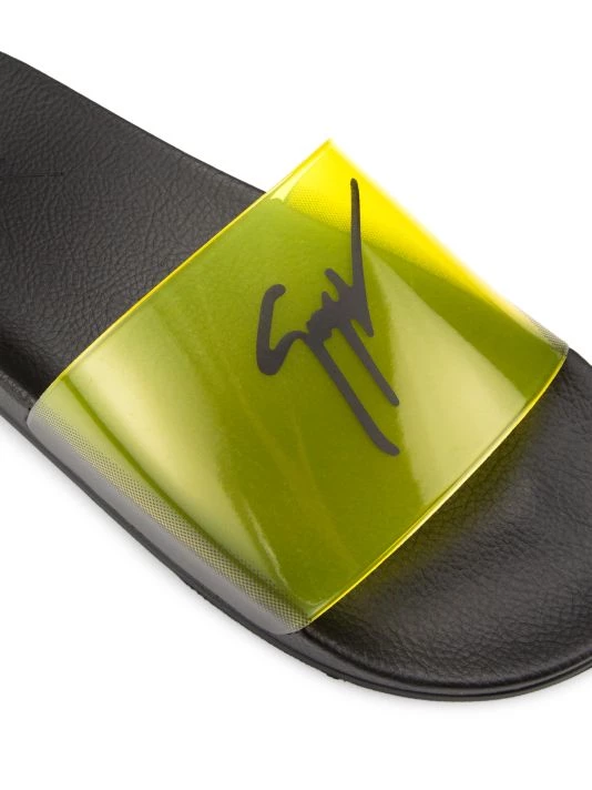 Giuseppe Zanotti Burlin Translucent Logo Slides For Men Lemon 6 Giuseppe Zanotti Burlin Translucent Logo Slides For Men Lemon - Image 6