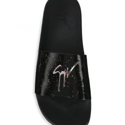 Giuseppe Zanotti Newburel Iridescent Splatter Leather Slide Sandals For Men Black Multi -Rosantica And Giuseppe Zanotti shop unnamed file 941
