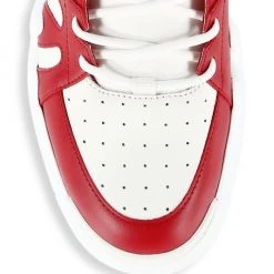 Giuseppe Zanotti Talon Two-Tone Leather Chunky Sneakers For Men White Pink -Rosantica And Giuseppe Zanotti shop unnamed file 948