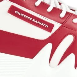 Giuseppe Zanotti Talon Two-Tone Leather Chunky Sneakers For Men White Pink -Rosantica And Giuseppe Zanotti shop unnamed file 950