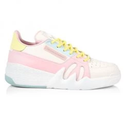 Giuseppe Zanotti Talon Two-Tone Leather Chunky Sneakers For Men White Pink -Rosantica And Giuseppe Zanotti shop unnamed file 953