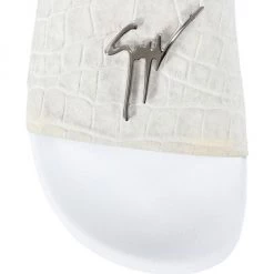 Giuseppe Zanotti Lilium Croc-Embossed Leather Pool Slides -Rosantica And Giuseppe Zanotti shop unnamed file 965