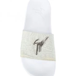 Giuseppe Zanotti Lilium Croc-Embossed Leather Pool Slides -Rosantica And Giuseppe Zanotti shop unnamed file 966