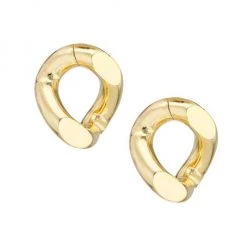 Rosantica Amy Goldtone Link Stud Earrings