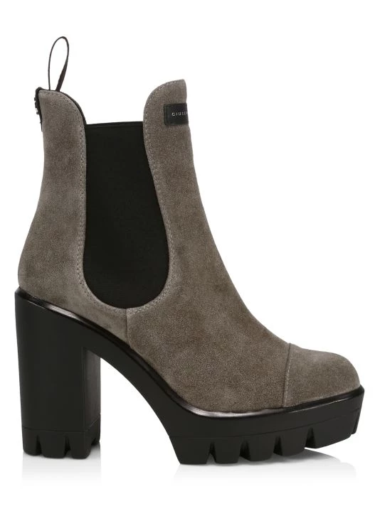 Giuseppe Zanotti Tonix Lug-Sole Suede Platform Boots Ossido 1 Giuseppe Zanotti Tonix Lug-Sole Suede Platform Boots Ossido